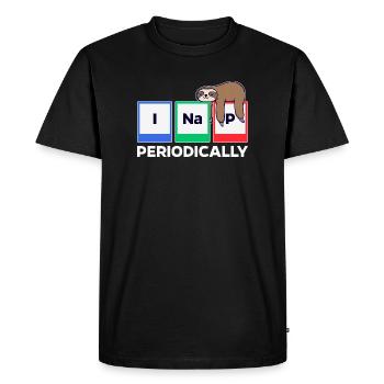 Animal endormi Déclaration humoristique Jungle paresseuse - T-shirt Premium bio Homme - noir - Devant - Nico (187cm)