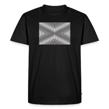 Gray gradient rotated - Men's Premium Organic T-Shirt - black - Front - Nico (187cm)