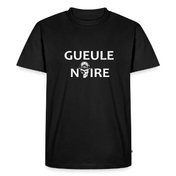 Gueule noire - T-shirt Premium bio Homme - noir - Devant - Nico (187cm)