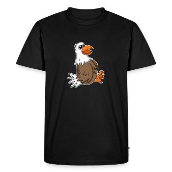 Aigle - T-shirt Premium bio Homme - noir - Devant - Nico (187cm)