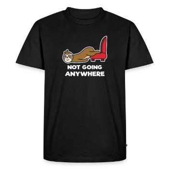 Animal Sloth Tired Lazy Jungle Déclaration - T-shirt Premium bio Homme - noir - Devant - Nico (187cm)