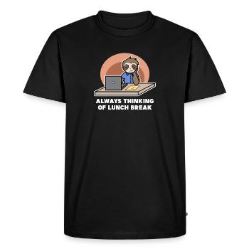 Lazy Animal Jungle Zoo Paresseux Déclaration Jungle - T-shirt Premium bio Homme - noir - Devant - Nico (187cm)