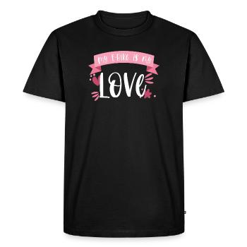 E-Bike Bike E Bike Battery Love Gift - Men's Premium Organic T-Shirt - black - Front - Nico (187cm)