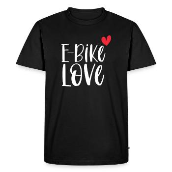 E-Bike Bike Vintage E Bike Battery Gift - Men's Premium Organic T-Shirt - black - Front - Nico (187cm)