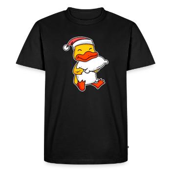 Canard Noël Sommeil Sommeil Sommeil - T-shirt Premium bio Homme - noir - Devant - Nico (187cm)