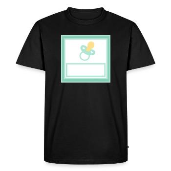 Personnalisez votre propre modèle de bébé - T-shirt Premium bio Homme - noir - Devant - Nico (187cm)