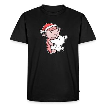 Sheep Christmas Sleep Sleep Sleep - Men's Premium Organic T-Shirt - black - Front - Nico (187cm)