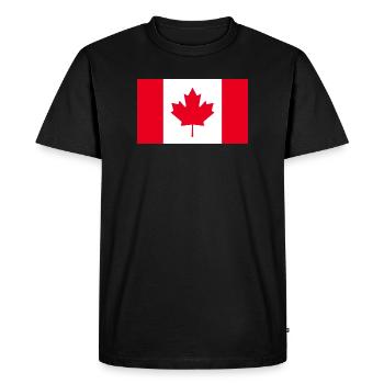 Get our Canada flags now - Men's Premium Organic T-Shirt - black - Front - Nico (187cm)
