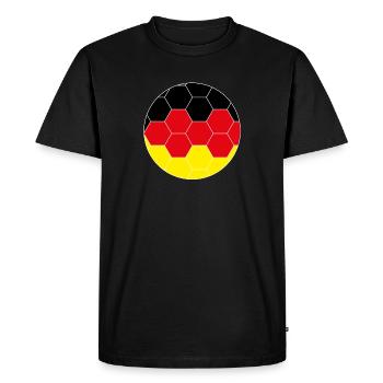 Hexagone du football allemand - T-shirt Premium bio Homme - noir - Devant - Nico (187cm)