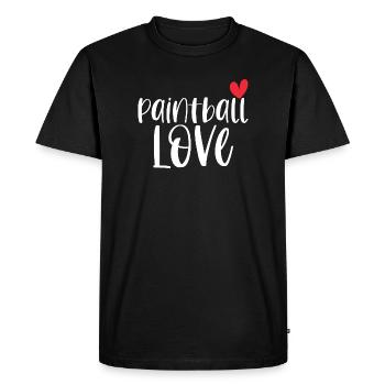 Paintball Love Paintballer Gotcha Cadeau - T-shirt Premium bio Homme - noir - Devant - Nico (187cm)