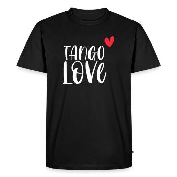 Danseur danse danse couple cadeau Tango Love! - T-shirt Premium bio Homme - noir - Devant - Nico (187cm)