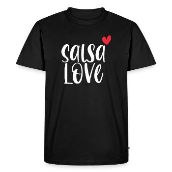 Salsa Love! Dancer Latino dance gift - Men's Premium Organic T-Shirt - black - Front - Nico (187cm)