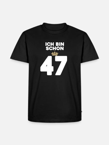 ICH BIN 37 - Männer Premium Bio T-Shirt - Schwarz