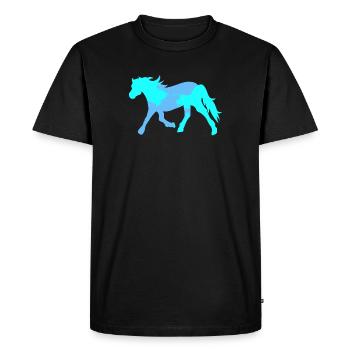Cool Cheval Cheval Idiot Chevaux Islandais Amour Cheval - T-shirt Premium bio Homme - noir - Devant - Nico (187cm)