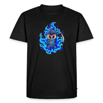Ninja - Men's Premium Organic T-Shirt - black - Front - Nico (187cm)
