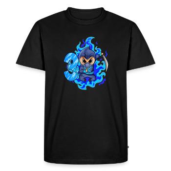 3ème anniversaire garçon 3 ans ninja - T-shirt Premium bio Homme - noir - Devant - Nico (187cm)