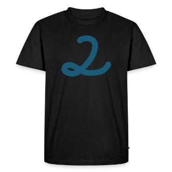 2 Number two number - Men's Premium Organic T-Shirt - black - Front - Nico (187cm)