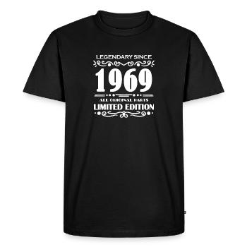 1969 - Men's Premium Organic T-Shirt - black - Front - Nico (187cm)