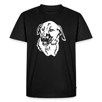 Kangal Head "Black Edition" - Men's Premium Organic T-Shirt - black - Front - Nico (187cm)