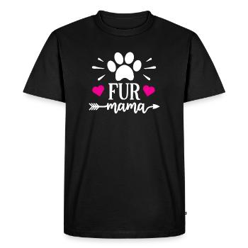 Fur Mama - Men's Premium Organic T-Shirt - black - Front - Nico (187cm)
