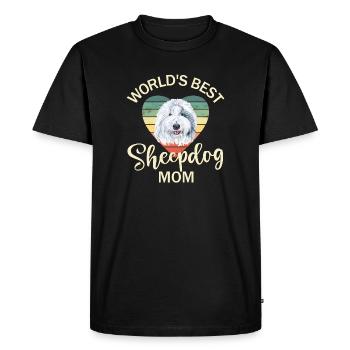 Old English Shepherd Bobtail Dog - T-shirt Premium bio Homme - noir - Devant - Nico (187cm)