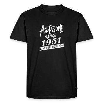 1951 - Né en 1951 - Fantastique depuis 1951 - T-shirt Premium bio Homme - noir - Devant - Nico (187cm)