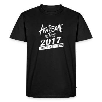 2017 - Vintage 2017 - Fantastic since 2017 - Men's Premium Organic T-Shirt - black - Front - Nico (187cm)