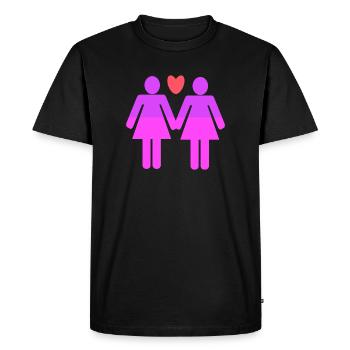 Lgbt Partenariat homosexuel Amour - T-shirt Premium bio Homme - noir - Devant - Nico (187cm)
