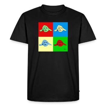 Labrador - Men's Premium Organic T-Shirt - black - Front - Nico (187cm)