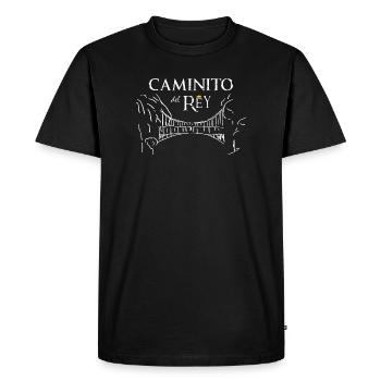 Caminito (foncé) - T-shirt Premium bio Homme - noir - Devant - Nico (187cm)
