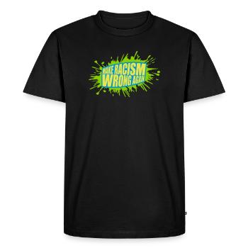 Rendre le racisme répréhensible - T-shirt Premium bio Homme - noir - Devant - Nico (187cm)