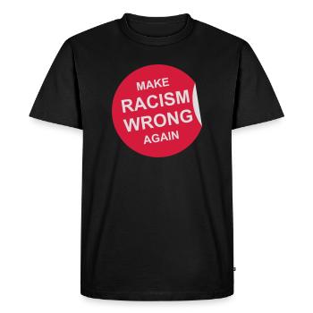 Rendre le racisme répréhensible - T-shirt Premium bio Homme - noir - Devant - Nico (187cm)