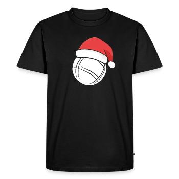Boule Santa Petanque Outfit for Bouler for boules - Men's Premium Organic T-Shirt - black - Front - Nico (187cm)
