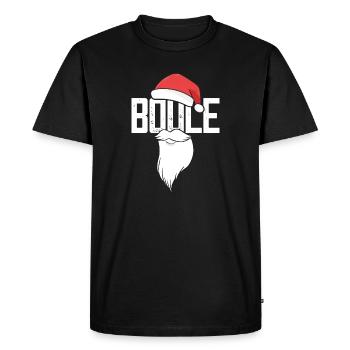 Boule Santa Petanque Outfit for Bouler for boules - Men's Premium Organic T-Shirt - black - Front - Nico (187cm)