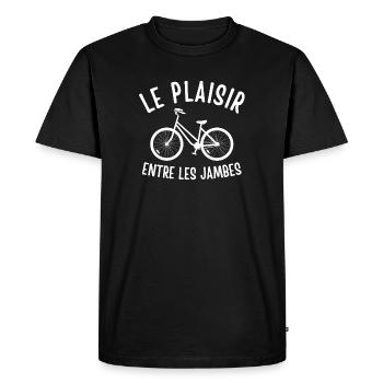 cyclisme, cycliste, bicyclette, vélo - T-shirt Premium bio Homme - noir - Devant - Nico (187cm)
