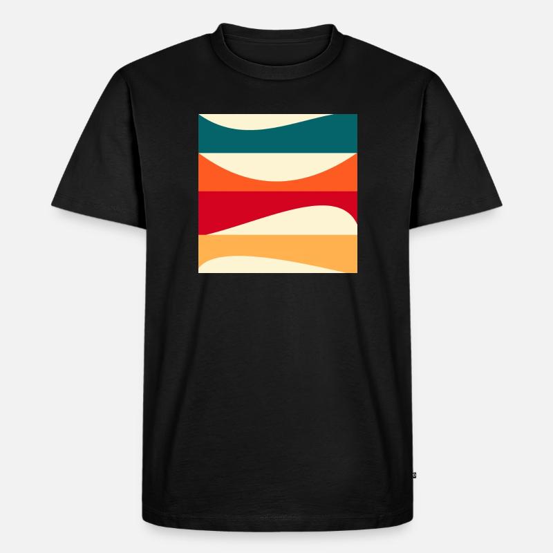 Constructivism - MODERN ART - BACKGROUND - Men's Premium Organic T-Shirt - black