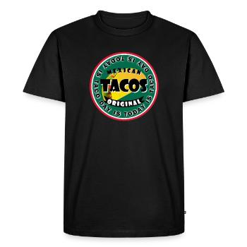 Today is Taco day - Men's Premium Organic T-Shirt - black - Front - Nico (187cm)