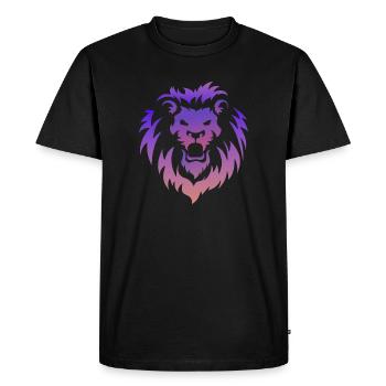 Art du tatouage tribal du lion - T-shirt Premium bio Homme - noir - Devant - Nico (187cm)