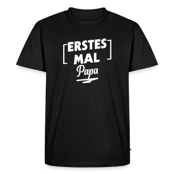 Pregnant Parents Family Happiness Papa Statement - Men's Premium Organic T-Shirt - black - Front - Nico (187cm)