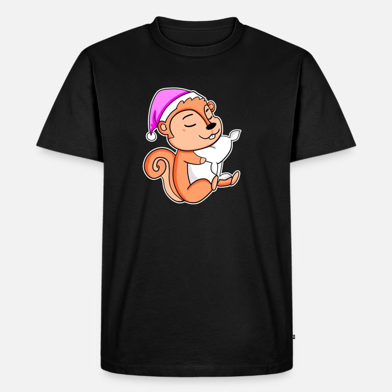 Eichhörnchen - Männer Premium Bio T-Shirt - Schwarz