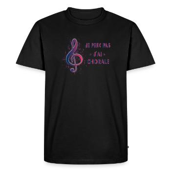 J'Peux Pas J'Ai Chorale Cadeau Chanteur De Choeur - T-shirt Premium bio Homme - noir - Devant - Nico (187cm)