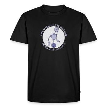 The Machine Revolution Artificial Intelligence - Men's Premium Organic T-Shirt - black - Front - Nico (187cm)