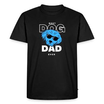 Best Blue Dog Dad - Men's Premium Organic T-Shirt - black - Front - Nico (187cm)
