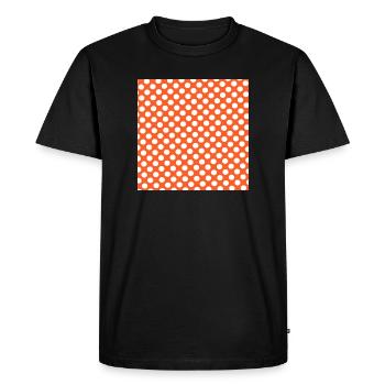 Modèle de texture d’arrière-plan Dots Personnaliser - T-shirt Premium bio Homme - noir - Devant - Nico (187cm)