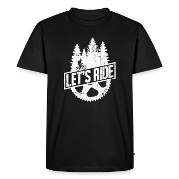 Lets Ride Forest Gear - Men's Premium Organic T-Shirt - black - Front - Nico (187cm)