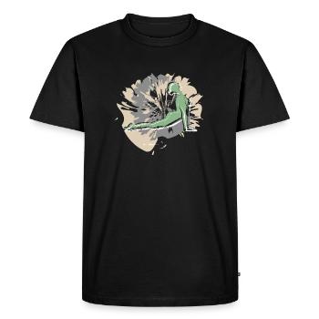 Sports de yoga le jour de la Saint-Valentin - T-shirt Premium bio Homme - noir - Devant - Nico (187cm)