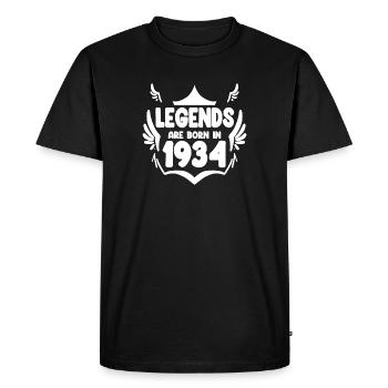 1934 - Men's Premium Organic T-Shirt - black - Front - Nico (187cm)