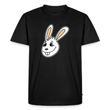 Rabbit Head Animal Head - Men's Premium Organic T-Shirt - black - Front - Nico (187cm)