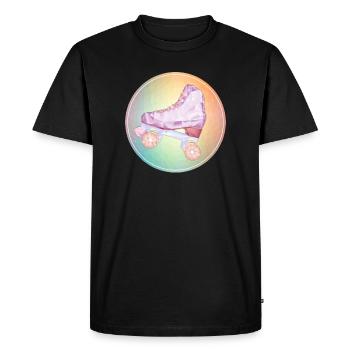 Disco roller skating - Men's Premium Organic T-Shirt - black - Front - Nico (187cm)