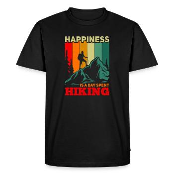 Palette de couleurs Wanderglück - T-shirt Premium bio Homme - noir - Devant - Nico (187cm)